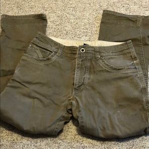 Kuhl Olive Green Easy Rydr Pants